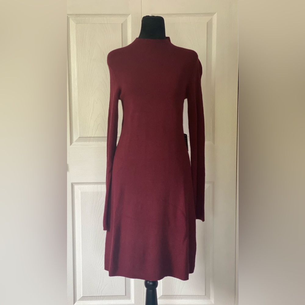 Express Bell Sleeve Mock Neck Sweater Dress